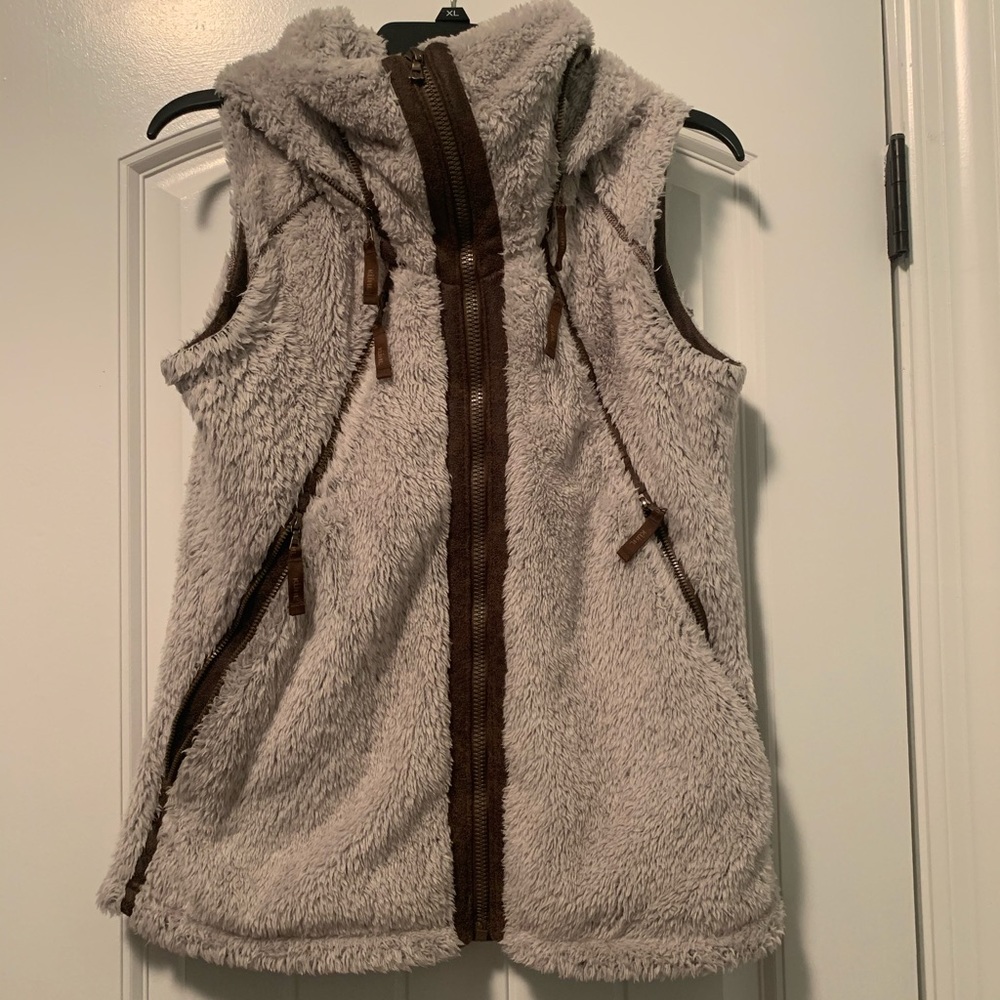 Kuhl Tan Fur Fleece Flight Vest, Women’s Size M